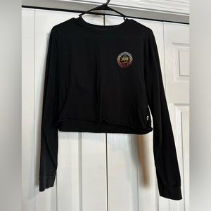 Black Vans Women’s Cropped Long Sleeve